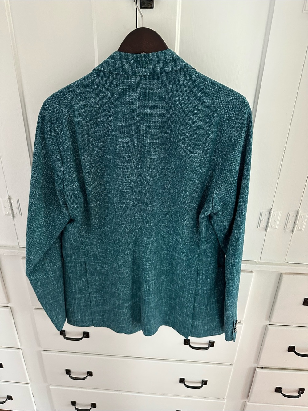 Tagliatore Teal Double-Breasted Blazer - Picture 4 of 6